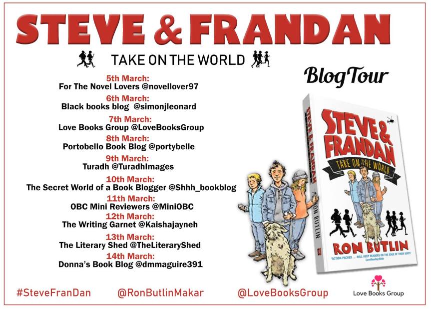 #BookReview Steve & FranDan #BlogTour @RonButlinMakar @BCKidsBooks @BirlinnBooks #ScottishAuthor