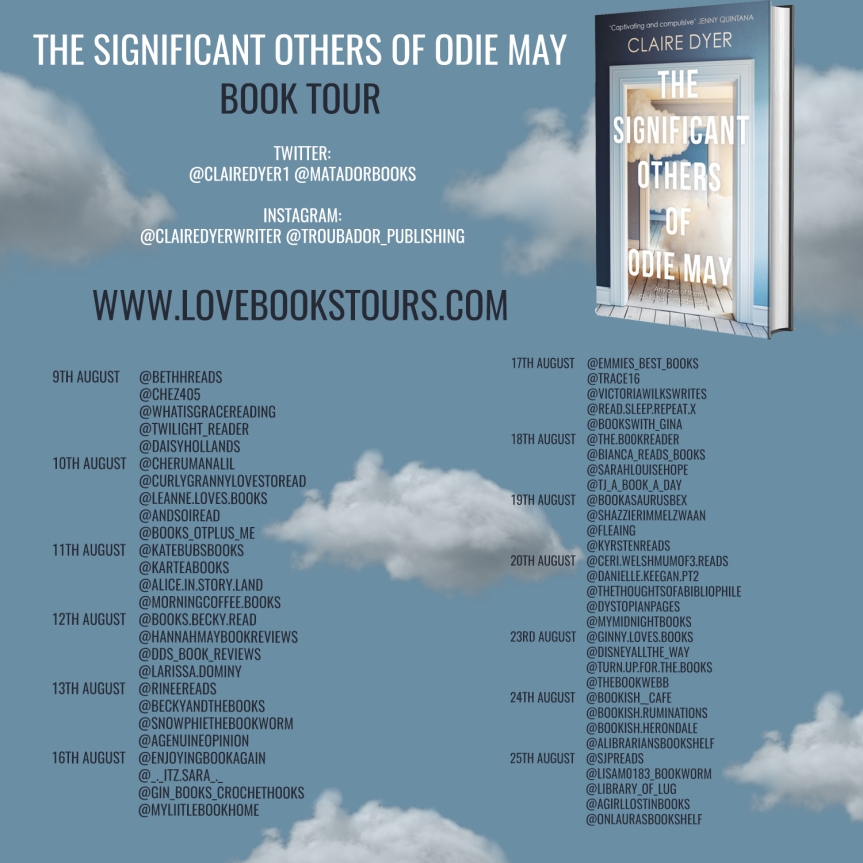 The Significant Others of Odie May by Claire Dyer on tour August 2021